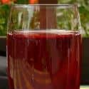 A glass of grape juice