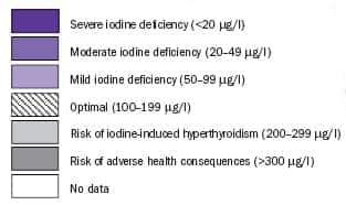 Iodine Levels In Food Chart