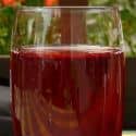 A glass of juice