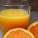 A glass of orange juice