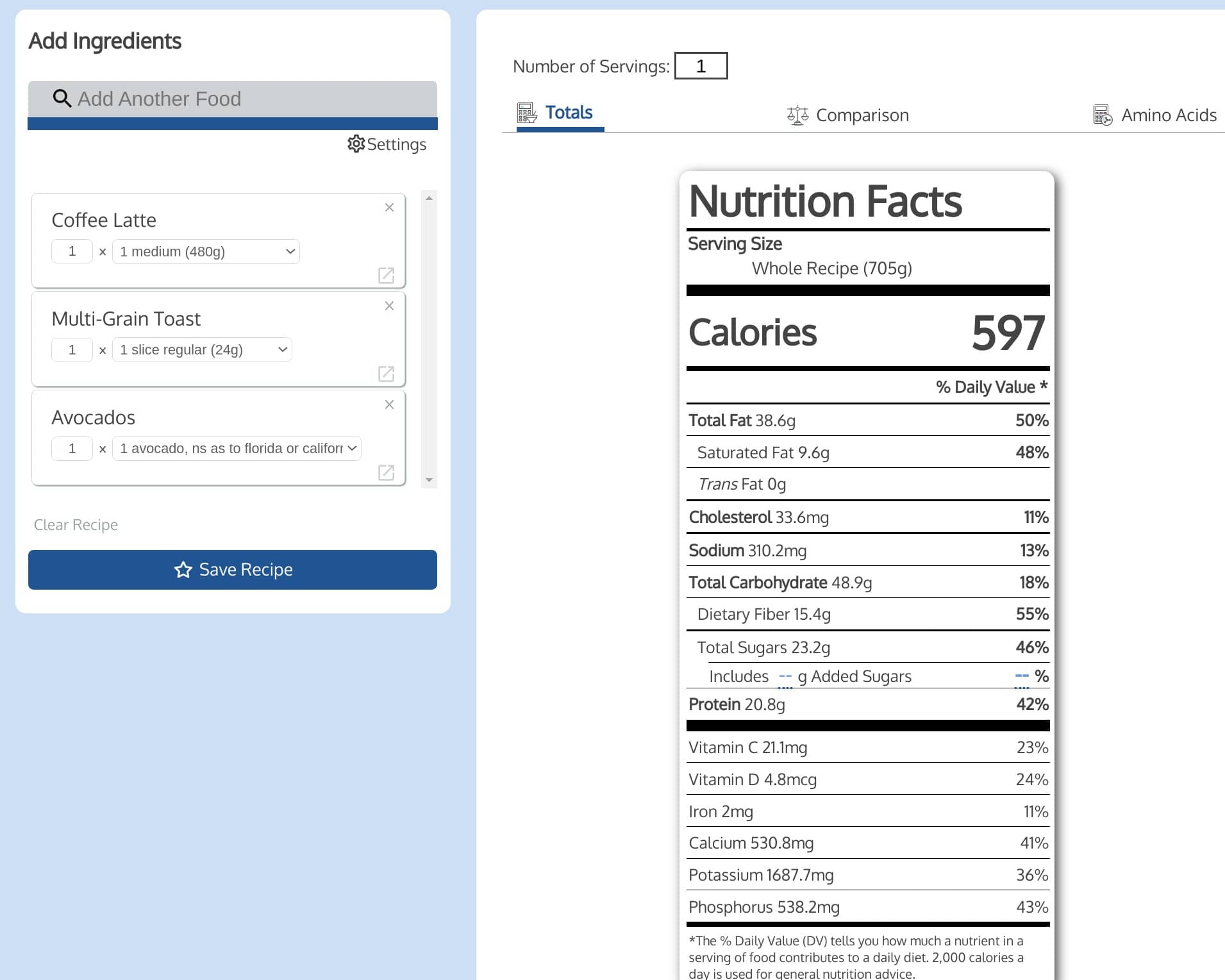 Glass Top Nutritional Calculator & Food Scale 