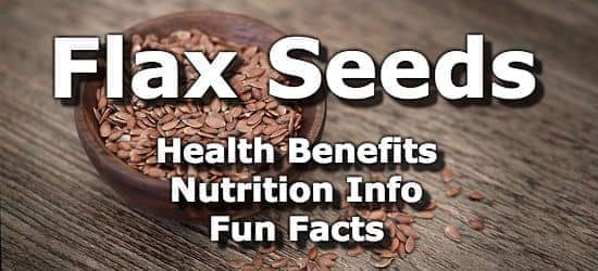 Flax Seeds - Health Benefits, Nutrition Info, Fun Facts
