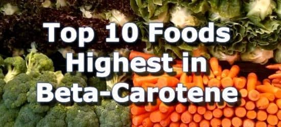 Top 10 Foods Highest in Beta Carotene