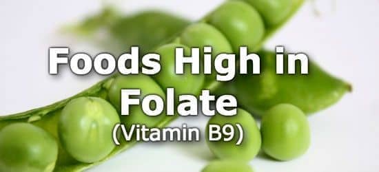 Folate Rich Foods Chart