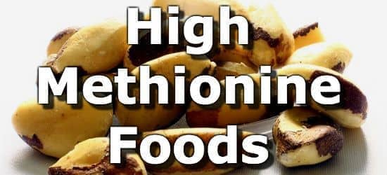 Foods Low In Methionine Chart