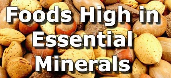 Foods Rich In Vitamins And Minerals Chart