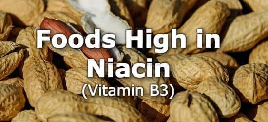 Niacin Foods Chart