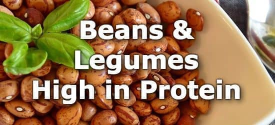 Legumes Protein Content Chart