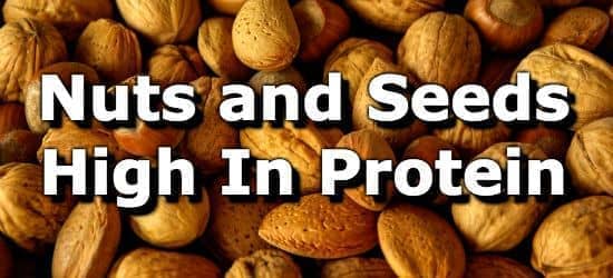 Nuts Protein Content Chart