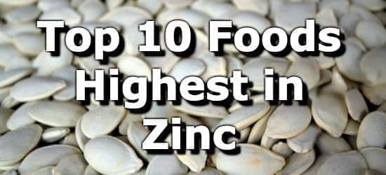 Top 10 Foods Highest in Zinc