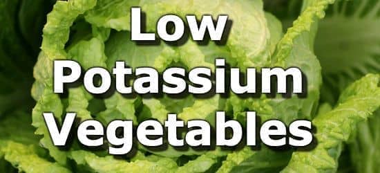 Low Potassium Foods List Chart