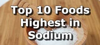 High Sodium Foods
