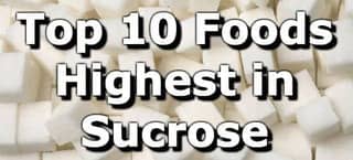 High Sucrose Foods