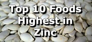 High Zinc Foods