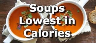 A Soup Calorie Ranking from Lowest to Highest