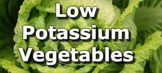 Low Potassium Vegetables