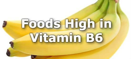 Vitamin B6 Food Chart