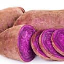 Sliced Okinawan Purple Sweet Potato